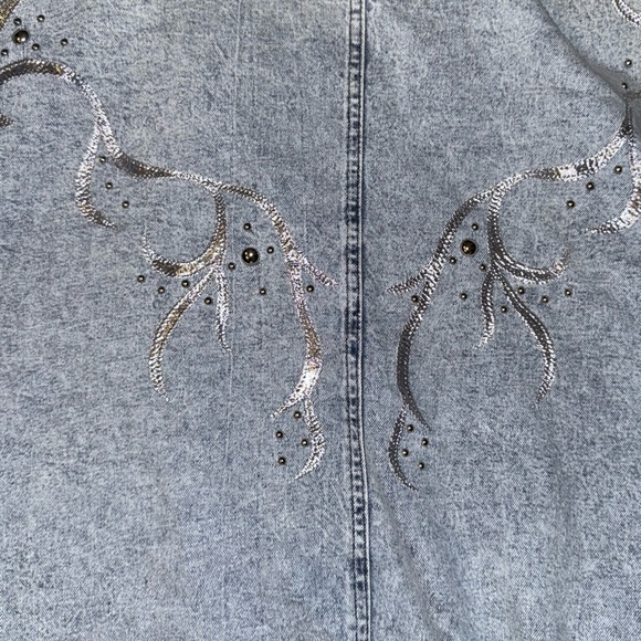 Vintage Oversized Women’s Acid Washed Denim Jacket: By Gabriel “California” 2X - Picture 3 of 7
